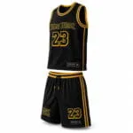 Wholesale custom basketball jersey and shorts side view