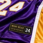 Wholesale purple and gold basketball jersey and shorts