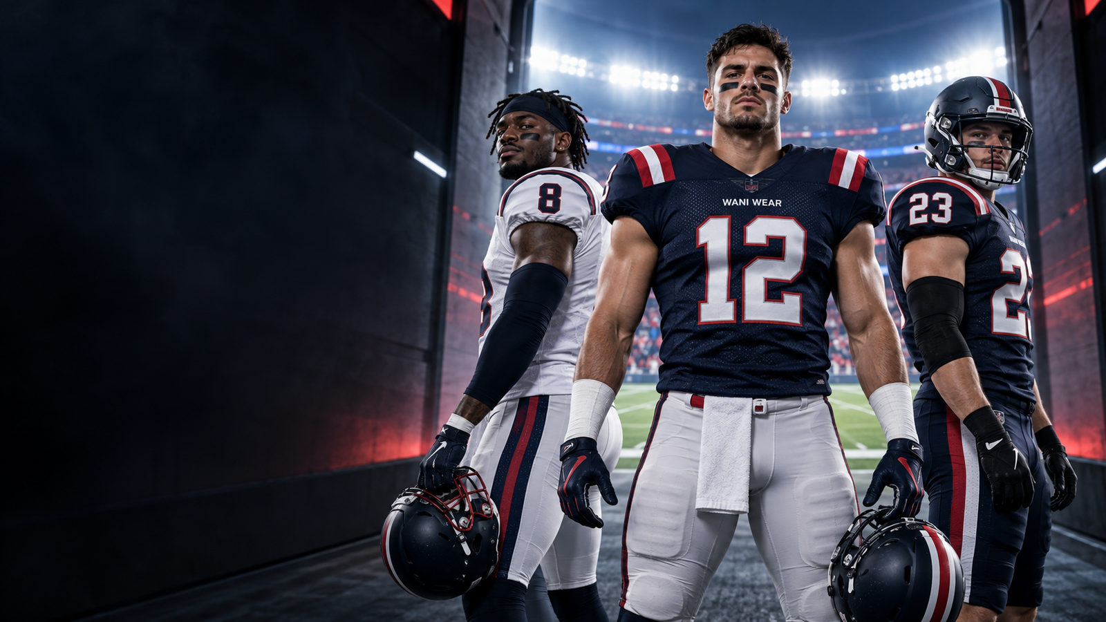 Custom American football uniforms for USA teams by WANI WEAR