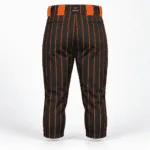 Wholesale pinstripe baseball knickers back view
