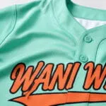 Reinforced stitching on custom baseball jersey sleeve