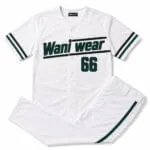 Custom white full-button baseball uniform set