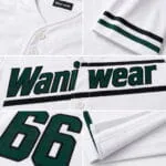 Breathable white performance fabric for baseball uniform