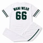Personalized baseball jersey and pants with player number