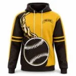 custom baseball hoodie, yellow baseball hoodie, baseball team hoodies, sublimated baseball hoodie, personalized baseball hoodie, wholesale baseball hoodies, baseball hoodie manufacturer, custom teamwear, baseball warm-up hoodie, youth baseball hoodie, OEM sportswear, ODM baseball apparel, private label hoodies, low MOQ sportswear, custom sports hoodie