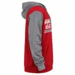 Custom sublimated baseball hoodie side view