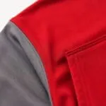 Custom baseball hoodie performance fabric close-up