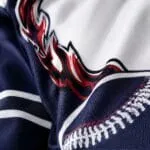 Sublimated baseball hoodie performance fabric
