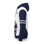 Personalized baseball hoodie side view