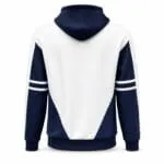 Custom baseball team hoodie back view