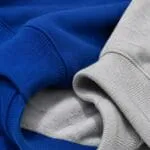 Custom fleece baseball hoodie fabric close-up