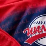 Sublimated baseball hoodie fabric and printing quality close-up