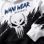Premium performance fabric of a custom baseball hoodie