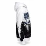 Custom sublimated baseball hoodie side view by Wani Wear