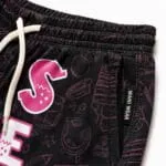 Drawstring waistband and pocket on custom baseball pants