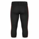 Custom black knicker baseball pants back view