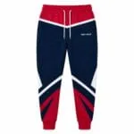 Custom baseball warm-up pants front view by Wani Wear