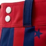 Custom baseball pants waistband and stitching detail