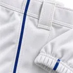 Reinforced stitching and elastic cuff on baseball knickers