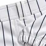 Reinforced stitching and elastic cuffs on baseball knickers