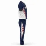 Custom baseball jersey and pants set side view