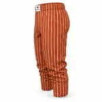 Custom orange pinstripe baseball knickers side view