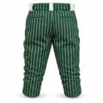 Custom green pinstripe baseball knickers back view