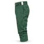 Custom green pinstripe baseball knickers side view by WANI WEAR