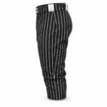 Custom baseball knickers side view with belt loops