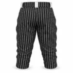 Custom pinstripe baseball knicker pants back view