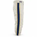 Custom baseball knickers with blue and gold side stripe