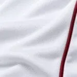 Durable white performance fabric for custom baseball pants
