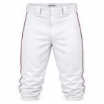 Premium custom baseball knickers with burgundy piping