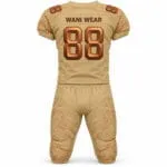 Custom football uniform back with player name and number 88