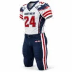 Wholesale American football uniform side view for teams