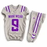 Custom American football uniform jersey and pants by Wani Wear