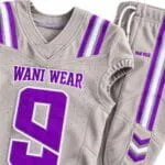 Wholesale custom American football jersey and pants set