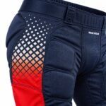 -Custom padded football pants fabric, printing and reinforced stitching