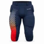 custom padded football pants, custom printed football pants, sublimated football pants, 7-pad football pants, integrated football pants, custom American football pants, football pants with pads, youth padded football pants, wholesale football pants, football pants manufacturer, OEM football uniforms, ODM sportswear, private-label football apparel