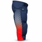 Custom American football pants side view with sublimated gradient panel