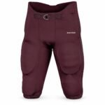holesale maroon padded American football pants for teams