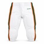 Custom American football pants front view with integrated seven-pad protection