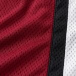 Customized Lacrosse Shorts | Red Striped Team Design - Image 2
