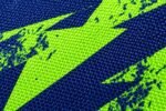 Close-up of sublimation print on woven polyester sports bag fabric