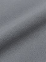 Close-up of smooth grey woven shell fabric used for custom bomber jackets
