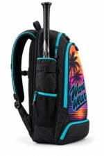 Custom Sublimated Baseball Backpack | Retro Sunset Bat Bag - Image 3