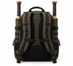 Tactical baseball backpack padded black air mesh back panel with sternum strap, D-rings and rubber logo patch