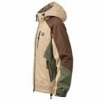 Color block hooded windbreaker side profile with adjustable hood, chest pocket and cuff tab – Wani Wear
